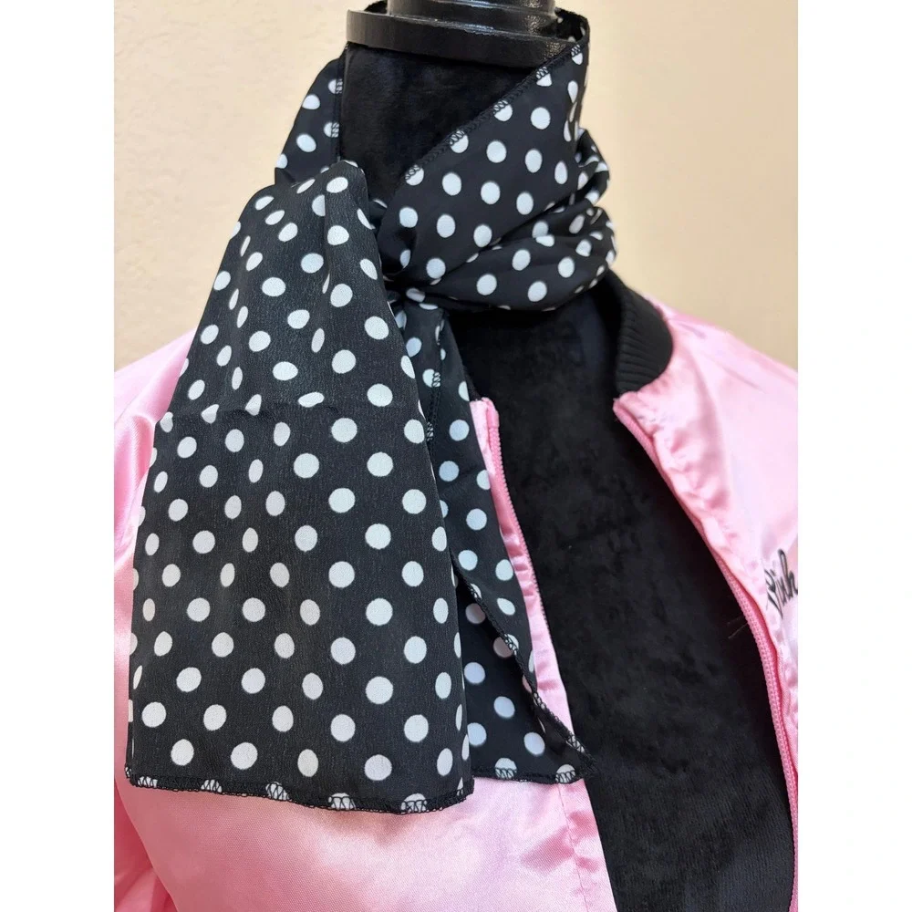 Spirit Halloween Pink Sweeties Jacket Scarf Set 50s Costume Medium 8-10 01343334